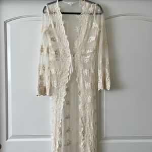 Lace duster/open cardigan